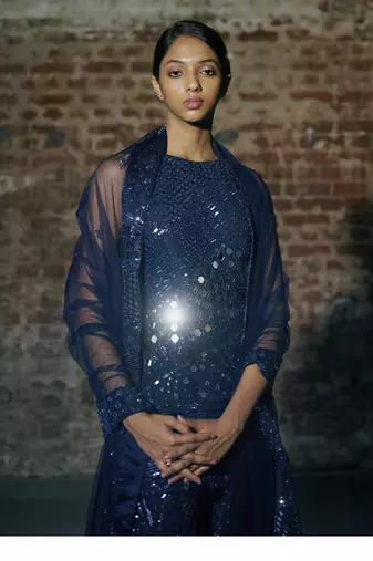 Navi blue kurta set