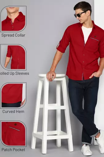 Men's linen cotton casual shirt | casual shirt for men