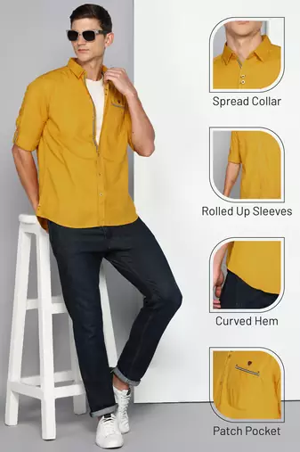 Men's linen cotton casual shirt | casual shirt for men