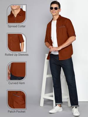 Men's linen cotton casual shirt | casual shirt for men 5