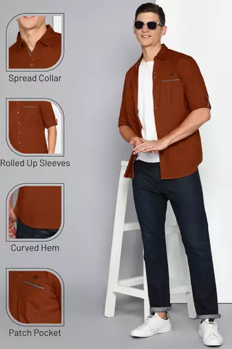 Men's linen cotton casual shirt | casual shirt for men