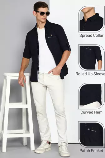 Men's linen cotton casual shirt | casual shirt for men
