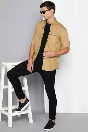Men's linen cotton casual shirt | casual shirt for men