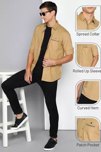 Men's linen cotton casual shirt | casual shirt for men