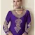 Purple chinon emroidered salwar kameez & dupatta set