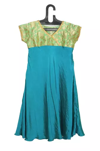 Blue green tunic