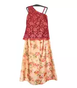 Floral pants with sequin tops