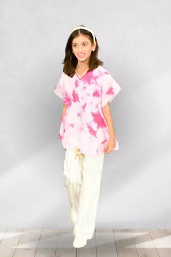 Tie & dye kaftan – pant set