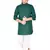 Green cotton boys kurta pyjama
