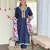 Petrol viscosee slub ethnic festive wear girlie suit