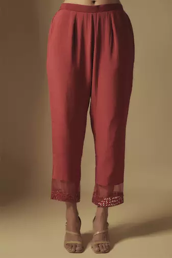 Red kurta set