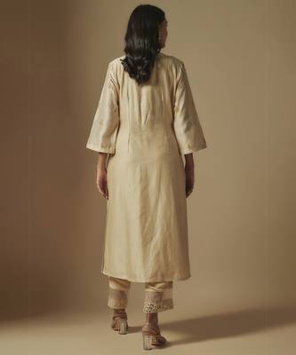 Beige kurta set 2