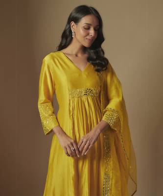 Yellow kurta set 4