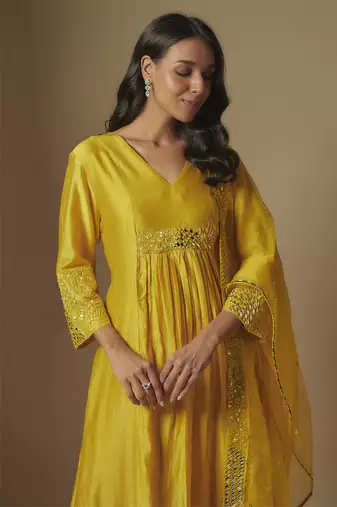 Yellow kurta set