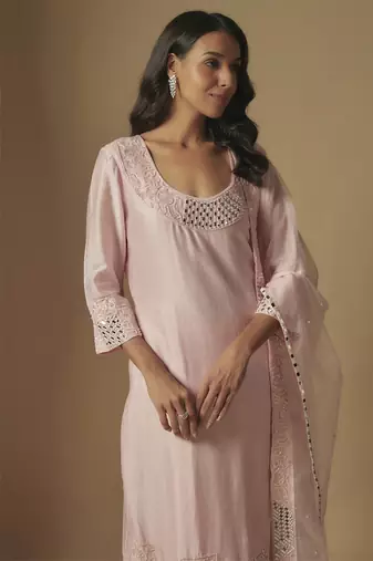 Blush kurta set