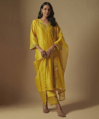Yellow kurta set 1