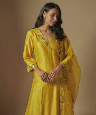 Yellow kurta set 3