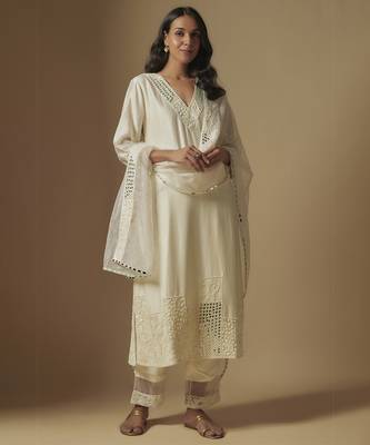 Ivory kurta set 1