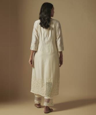 Ivory kurta set 2