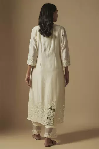 Ivory kurta set