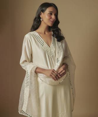 Ivory kurta set 3