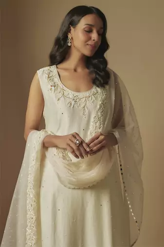 Ivory kurta set