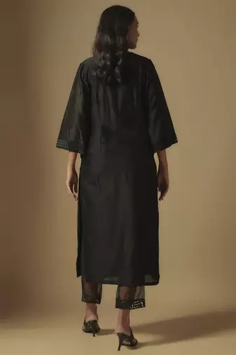 Black kurta set