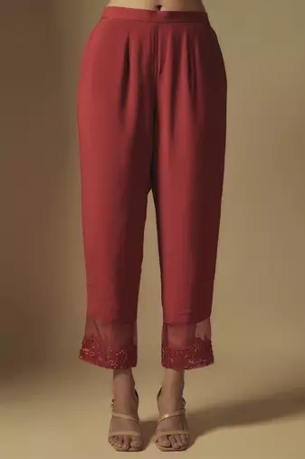 Red kurta set