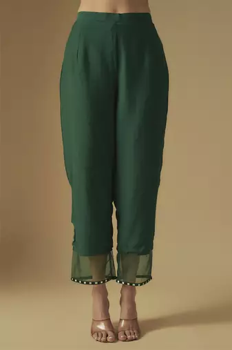 Emerald green kurta set