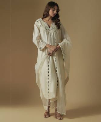 Ivory kurta set 1