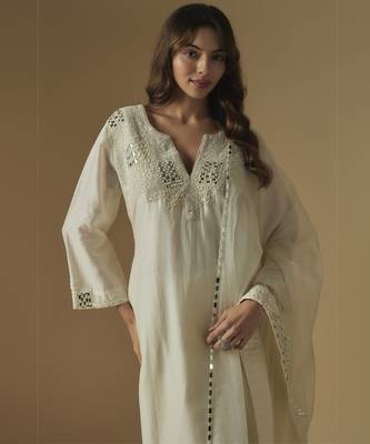 Ivory kurta set 3