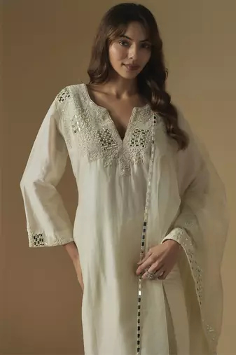 Ivory kurta set