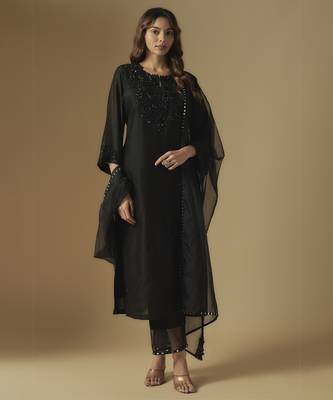 Black kurta set 1