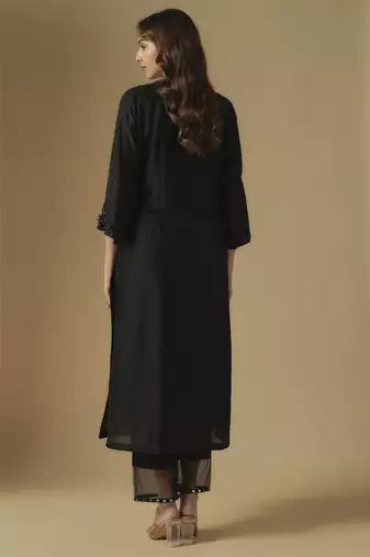 Black kurta set