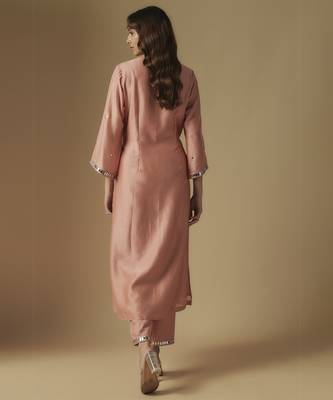 Rose gold kurta set 2