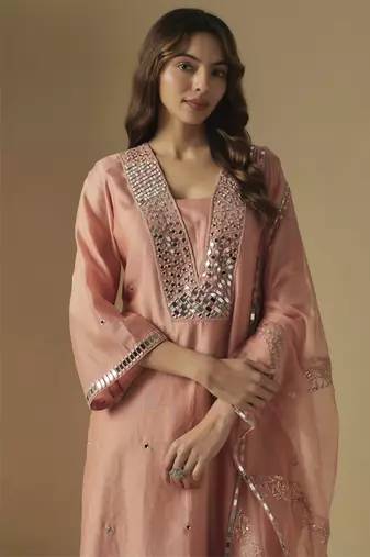 Rose gold kurta set
