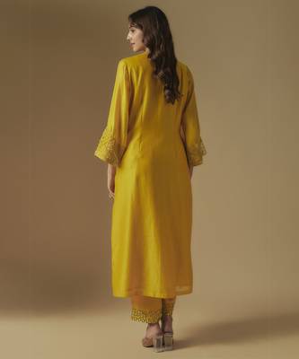 Yellow kurta set 2