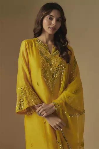 Yellow kurta set