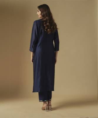 Navy blue kurta set 2