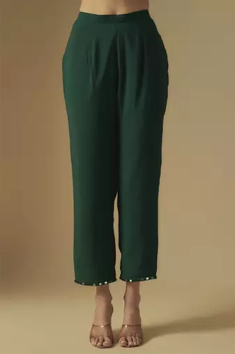 Emerald green kurta set
