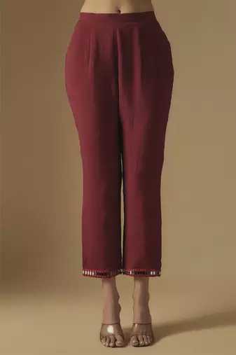 Red kurta set