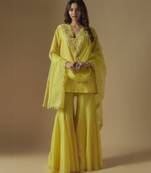 Baby yellow sharara set