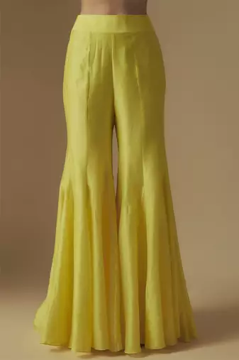 Baby yellow sharara set