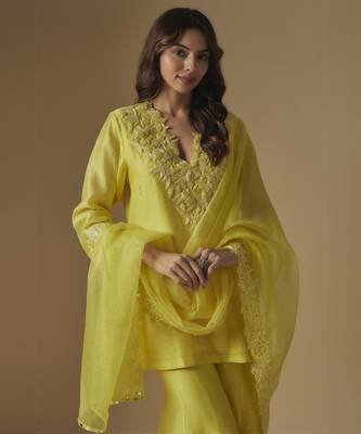 Baby yellow sharara set 4