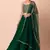 Green Beautiful Georgette Fabric Bollywood Style Girlie Lehenga Set
