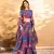 Blue Floral Lehenga Choli For Women