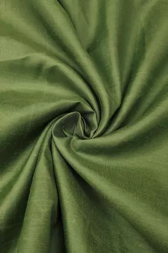 Green gold crush fabric embroidered dress material set