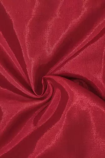 Red viscose organza fabric sequins dress material set