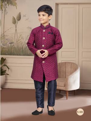 Black computer amrodery all over sherwani stone work indo 1