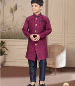 Black computer amrodery all over sherwani stone work indo